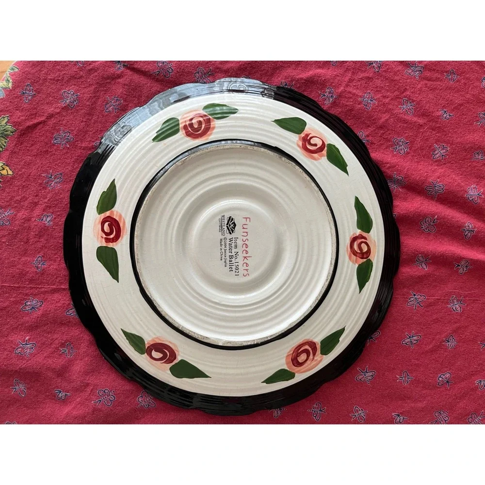 Vintage Funseekers Water Ballet Chip and Dip Plate Platter Janis Joplin Kitschy